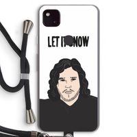 Let It Snow: Pixel 4a 5G Transparant Hoesje met koord