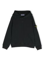 Stone Island Junior hoodie en coton à patch logo - Noir - thumbnail