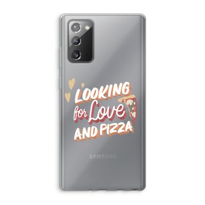 Pizza is the answer: Samsung Galaxy Note 20 / Note 20 5G Transparant Hoesje