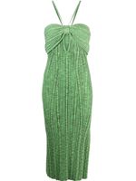 Cult Gaia robe mi-longue à design nervuré - Vert