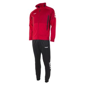 Trainingspak Authentic Polyester Suit Rood Zwart