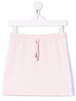 Calvin Klein Kids minijupe rayée à logo - Rose