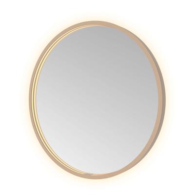Spiegel Hotbath &MORE 60x60 cm LED-Verlichting Spiegelverwarming Rond Geborsteld Koper PVD