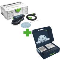 Festool ETS EC 150/5 GR-Set P Excenterschuurmachine + Schuurpapierset in Systainer - 578188
