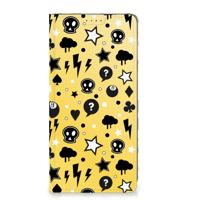Mobiel BookCase Motorola Moto E13 4G Punk Geel