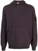 Stone Island hoodie en coton à patch Compass - Violet