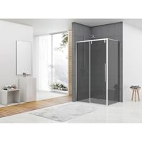 Van Rijn Products ST06 Softclose schuifdeur met 8mm rookglas 118.5x200cm voor combinatie met wand inclusief greep aluminium ST06350120GR Van Rijn Products ST06 Softclose schuifdeur met 8mm rookglas 118.5x200cm voor combinatie met wand inclusief greep aluminium ST06350120GR
