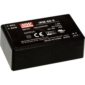 Mean Well IRM-60-5 AC/DC-printnetvoeding 50 W