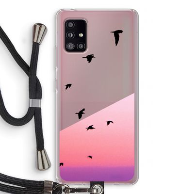 Fly away: Samsung Galaxy A51 5G Transparant Hoesje met koord
