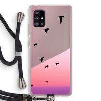 Fly away: Samsung Galaxy A51 5G Transparant Hoesje met koord