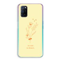 No rain no flowers: Oppo A52 Transparant Hoesje