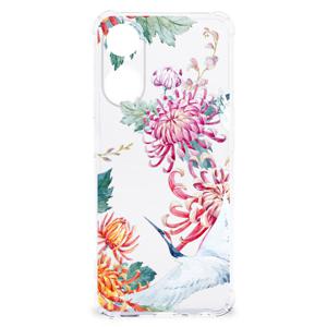 OPPO A58 | A78 5G Case Anti-shock Bird Flowers