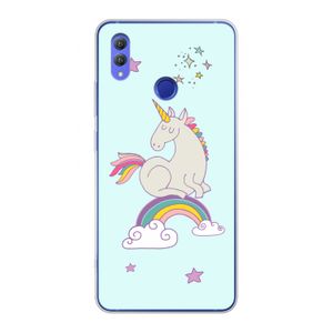 Regenboog eenhoorn: Honor Note 10 Transparant Hoesje