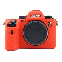 PULUZ zachte siliconen beschermhoes voor Sony A9 (ILCE-9)/A7 III/A7R III (rood)