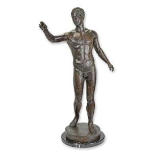 BRONZEN BEELD VAN DAVID hoogte 96 cm