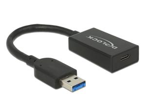 DeLOCK 65698 USB-kabel USB 3.2 Gen 2 (3.1 Gen 2) 0,15 m USB A USB C Zwart