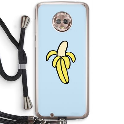 Banana: Motorola Moto G6 Transparant Hoesje met koord