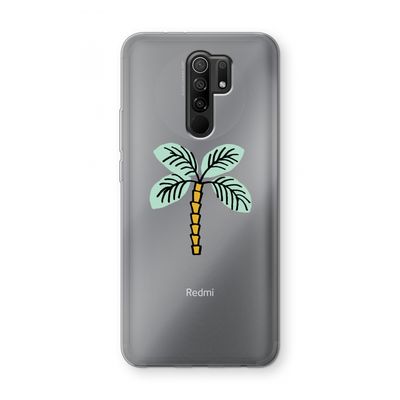 Palmboom: Xiaomi Redmi 9 Transparant Hoesje
