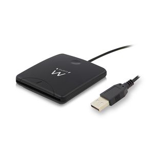 Ewent EW1052 Externe USB 2.0 Smartcard e-ID Kaartlezer - Zwart