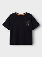 Name it zomer shirt jongens - zwart - boxy fit - Nkmpjayo