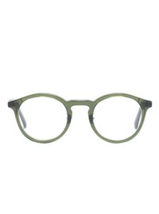 Moncler Eyewear lunettes de vue rondes à plaque logo - Vert