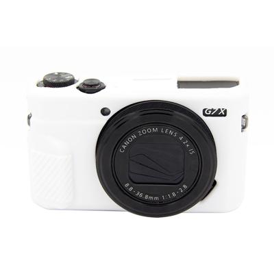 PULUZ zachte siliconen beschermhoes voor Canon EOS G7 X Mark II (wit)