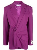 Off-White robe-blazer à design portefeuille - Violet