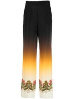 ETRO pantalon droit à imprimé graphique - Noir