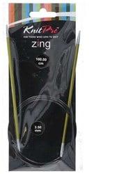 KnitPro Zing Rondbreinaalden 100cm 3,50 mm