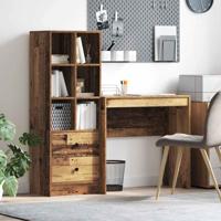Bureau met lade 2 pcs Oudhout