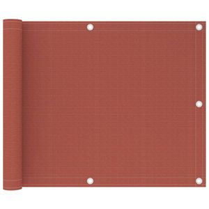 VidaXL Balkonscherm 75x300 cm hdpe terracottakleurig