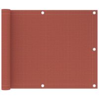 VidaXL Balkonscherm 75x300 cm hdpe terracottakleurig