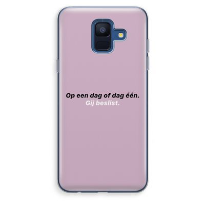 gij beslist: Samsung Galaxy A6 (2018) Transparant Hoesje