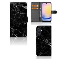 Samsung Galaxy A25 | Bookcase | Marmer Zwart - Origineel Cadeau Vader