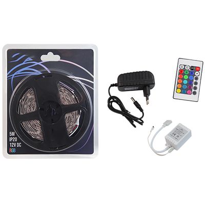 LED Strip Set RGB - Prixa Blinkon - 5 Meter - 150 LEDs - Dimbaar - RGB Kleurverandering - Afstandsbediening