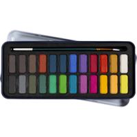 Colortime Aquarelset, afm 12x30 mm, diverse kleuren, 24 kleur/ 1 doos