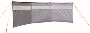 windscherm Dunes raam 480 x 145 cm PVC/staal grijs