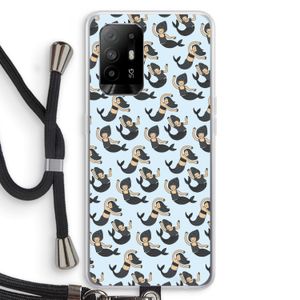 Zeemeermin: Oppo A94 5G Transparant Hoesje met koord
