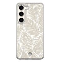 Samsung Galaxy S23 hybride hoesje - Palmy leaves beige - thumbnail