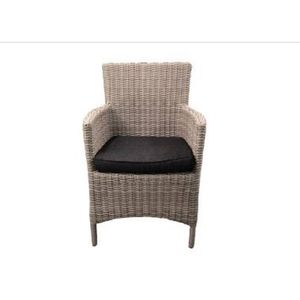 OWN - Diana Dining stoel incl handgreep Wicker HM15 off white - stof 239