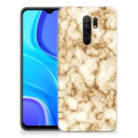 Xiaomi Redmi 9 | TPU | Siliconen hoesje | Marmer Goud