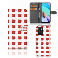 Xiaomi Redmi 10 Book Cover Paprika Red - thumbnail