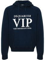 DSQUARED2 hoodie Vip Cool à manches raglan - Bleu