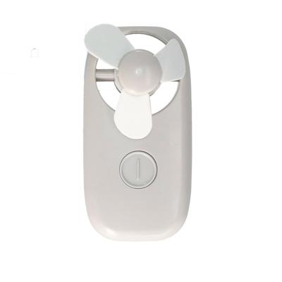 Mini ventilator/handventilator - 11 x 6 x 5 cm - Grijs - Verkoeling in zomer