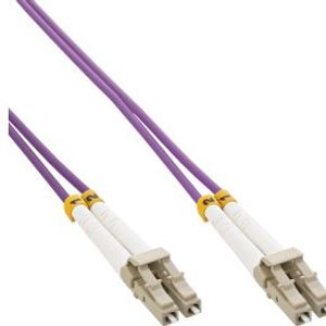 InLine 88542P Glasvezel kabel 2 m OM4 Paars