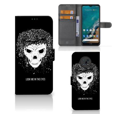 Telefoonhoesje met Naam Nokia G50 Skull Hair | Portemonnee hoesje Telefoonhoesje met Naam Nokia G50 Skull Hair | Portemonnee hoesje