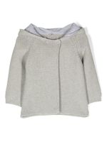 Stella McCartney Kids veste en maille torsadée à détail d'oreilles - Gris - thumbnail