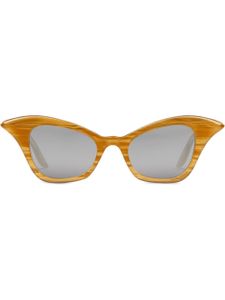 Gucci Eyewear lunettes de soleil à monture papillon - Jaune