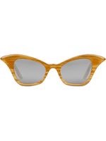 Gucci Eyewear lunettes de soleil à monture papillon - Jaune - thumbnail