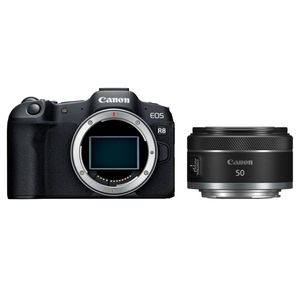 Canon EOS R8 systeemcamera Zwart + RF 50mm f/1.8 STM